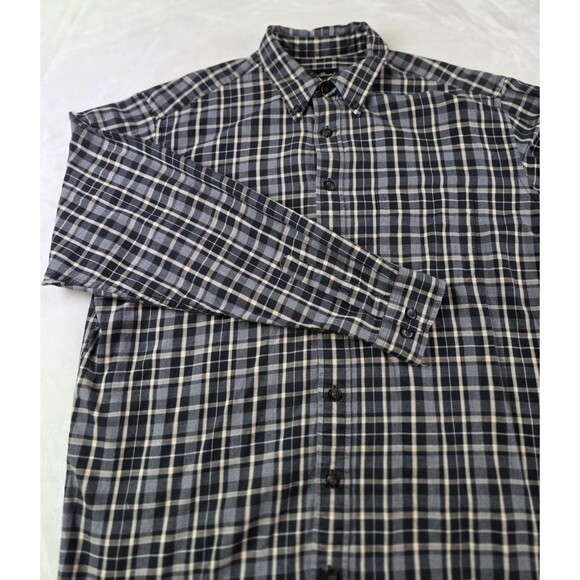 Eddie Bauer Button‎ Up Flannel Shirt Men's Large Long Sleeve Button Up Shirt - Picture 1 of 5